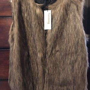 Winter Warm Short Faux Fur Vests